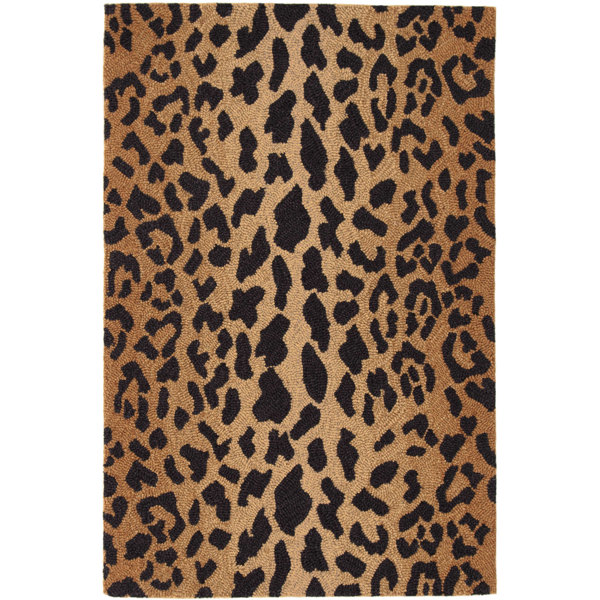 Dash and Albert Rugs Leopard Hand Hooked Wool Animal Print Area Rug in